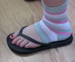 winter flip flop socks