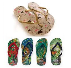 havana crystal flip flops