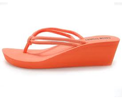 Orange Flip Flops